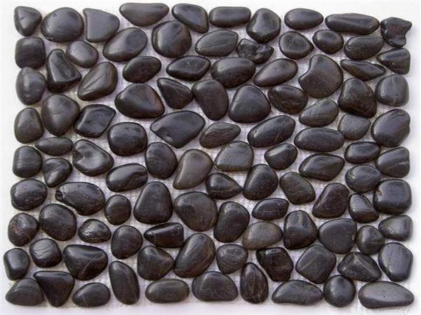 Sort Pebble Flise