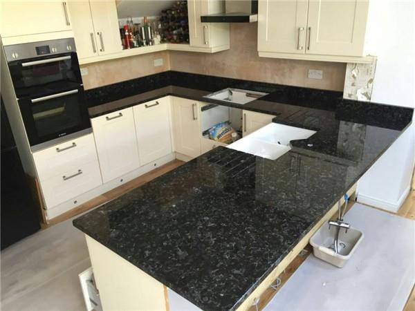volga blue granite countertops  kitchen
