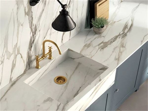 Calacatta guldmarmor bordplader