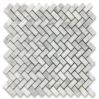Carrara marmor sildebensgulv