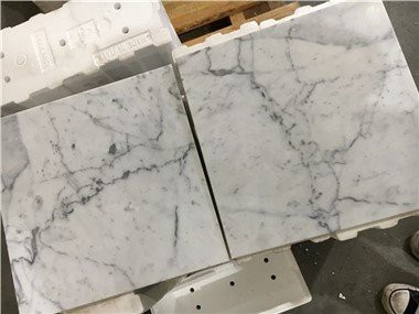 Carrara marmor køkkengulv
