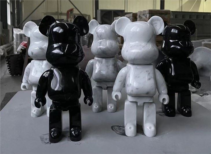 Marble Bear Sculpture