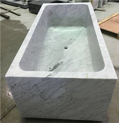 Carrara hvid marmor badekar