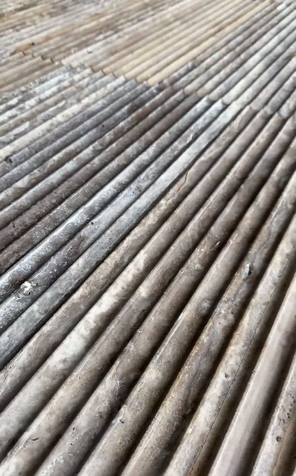 Fluted Travertine Tile
