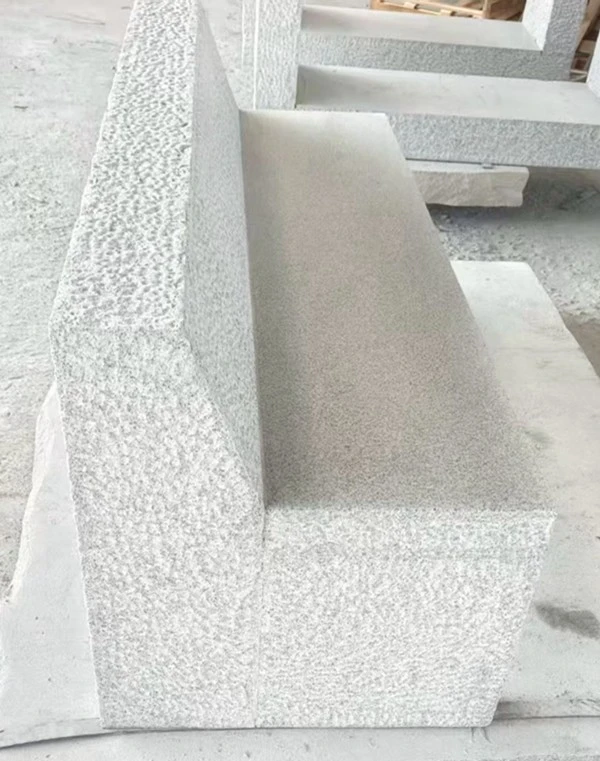 Grey Granite Outdoor Bench