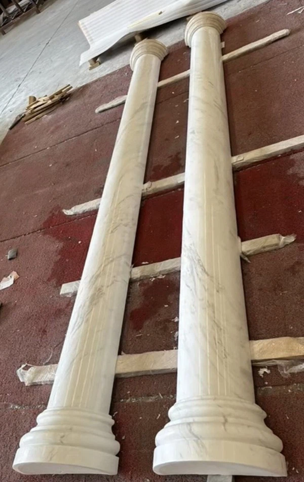 polished greek marble columns