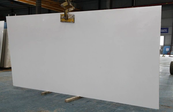 Pure White Artificial Marble slab