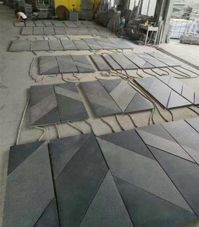 Basalt sort flise
