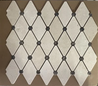 Diamant marmor mosaik flise